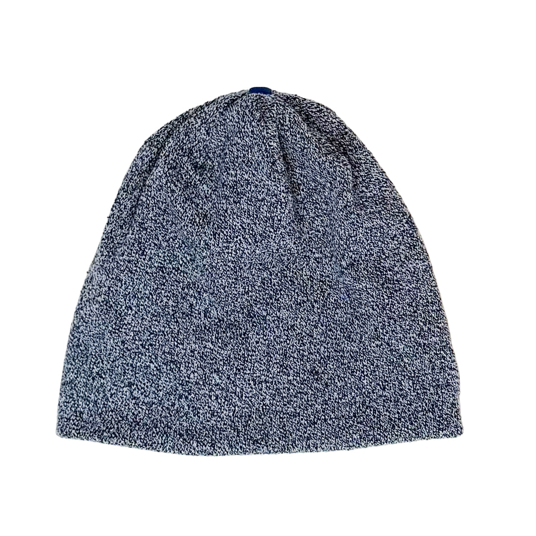 terry knit beanie- blue