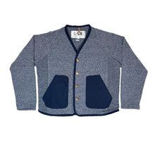 Load image into Gallery viewer, work cardigan- blue