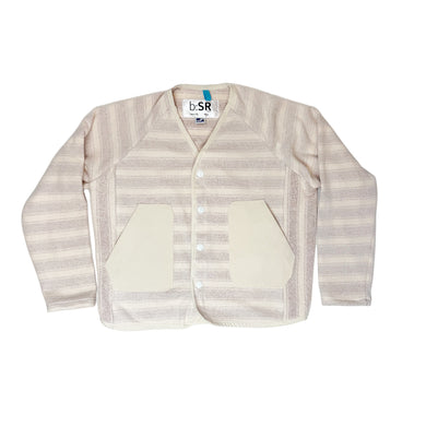 work cardigan- red/cream