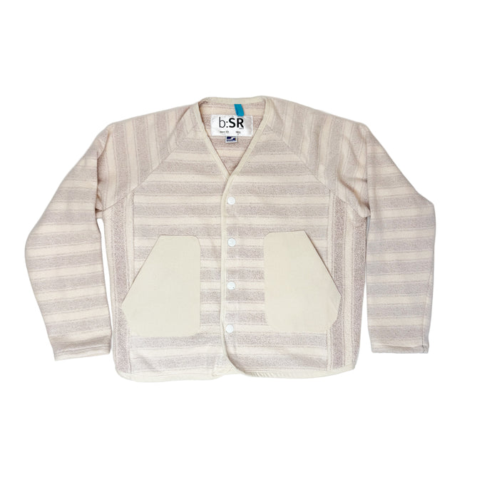 work cardigan- red/cream