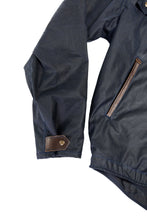 Load image into Gallery viewer, moto jacket- navy wax